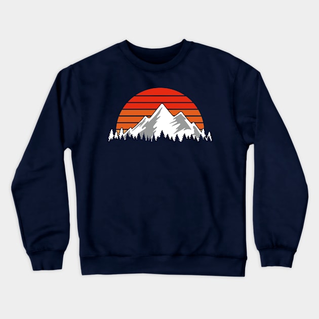 The Retro Mountain Crewneck Sweatshirt by My Artsam